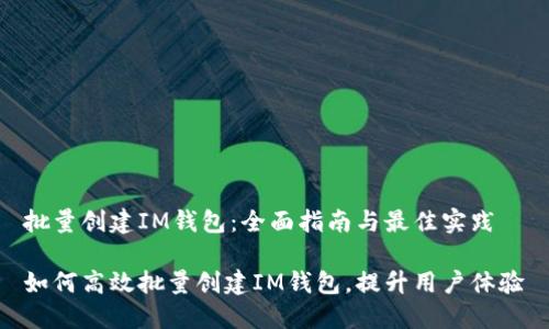批量创建IM钱包：全面指南与最佳实践

如何高效批量创建IM钱包，提升用户体验